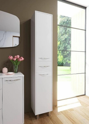 Шкаф пенал Эстет Barcelona 35 R ФР-00003591 Белый