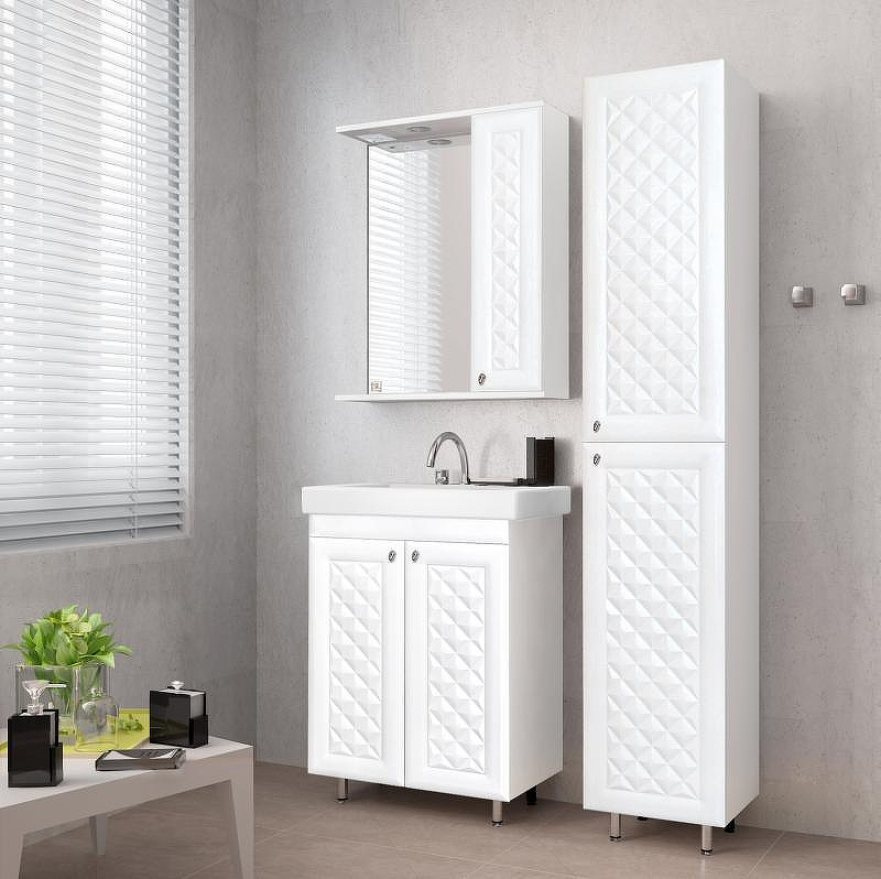 Зеркало со шкафом Style Line Канна 60 С Люкс с подсветкой Белый глянец, купить, цена, заказать, магазин, доставка, скидка, промокод, купить, цена, заказать, магазин, доставка, скидка, промокод