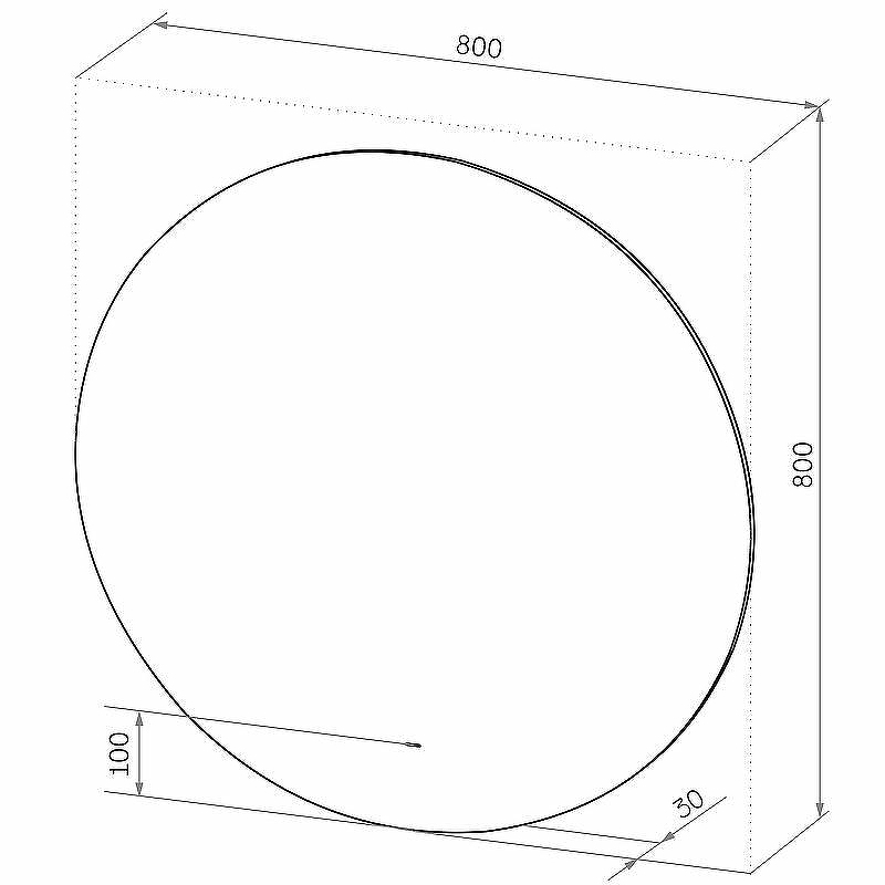 Зеркало Sintesi Deco 80 SIN-SPEC-DECO-80 с подсветкой с бесконтактным выключателем, купить, цена, заказать, магазин, доставка, скидка, промокод, купить, цена, заказать, магазин, доставка, скидка, промокод