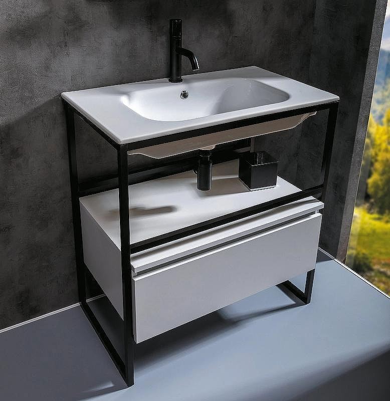 Тумба Boheme Armadi Art Loft 80 894-080-W подвесная Белая, купить, цена, заказать, магазин, доставка, скидка, промокод, купить, цена, заказать, магазин, доставка, скидка, промокод