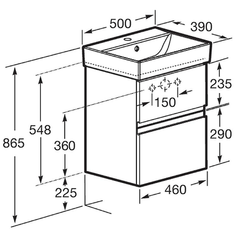 Тумба под раковину Roca Oleta 50 A857638806 подвесная Белый глянец, купить, цена, заказать, магазин, доставка, скидка, промокод, купить, цена, заказать, магазин, доставка, скидка, промокод