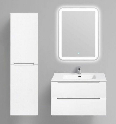 Шкаф пенал BelBagno Etna 40 L ETNA-1500-2A-SC-BL-P-L подвесной Bianco Lucido