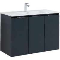 Тумба под раковину Aquanet Алвита New 100 277531 подвесная Антрацит, купить, цена, заказать, магазин, доставка, скидка, промокод, купить, цена, заказать, магазин, доставка, скидка, промокод