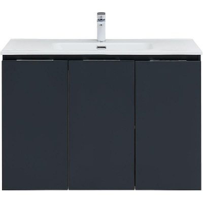 Тумба под раковину Aquanet Алвита New 100 277531 подвесная Антрацит