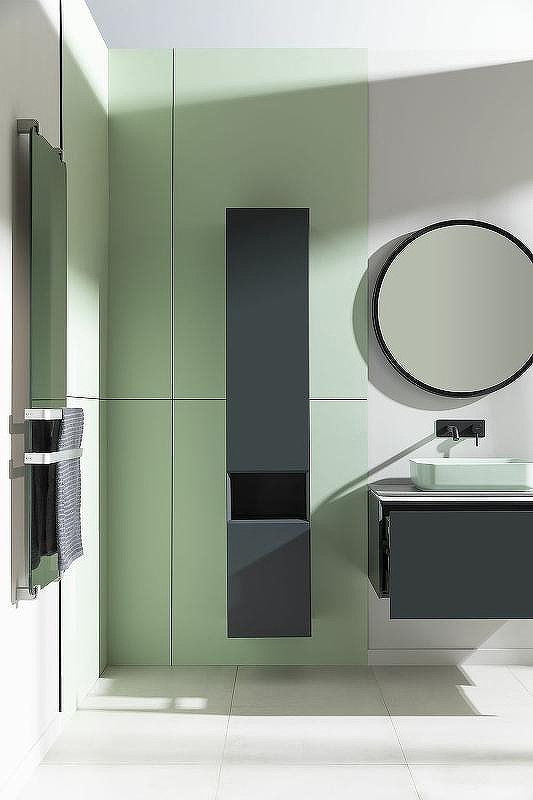 Шкаф пенал Allen Brau Infinity 35 L 1.21010.AM подвесной Антрацит матовый, купить, цена, заказать, магазин, доставка, скидка, промокод, купить, цена, заказать, магазин, доставка, скидка, промокод