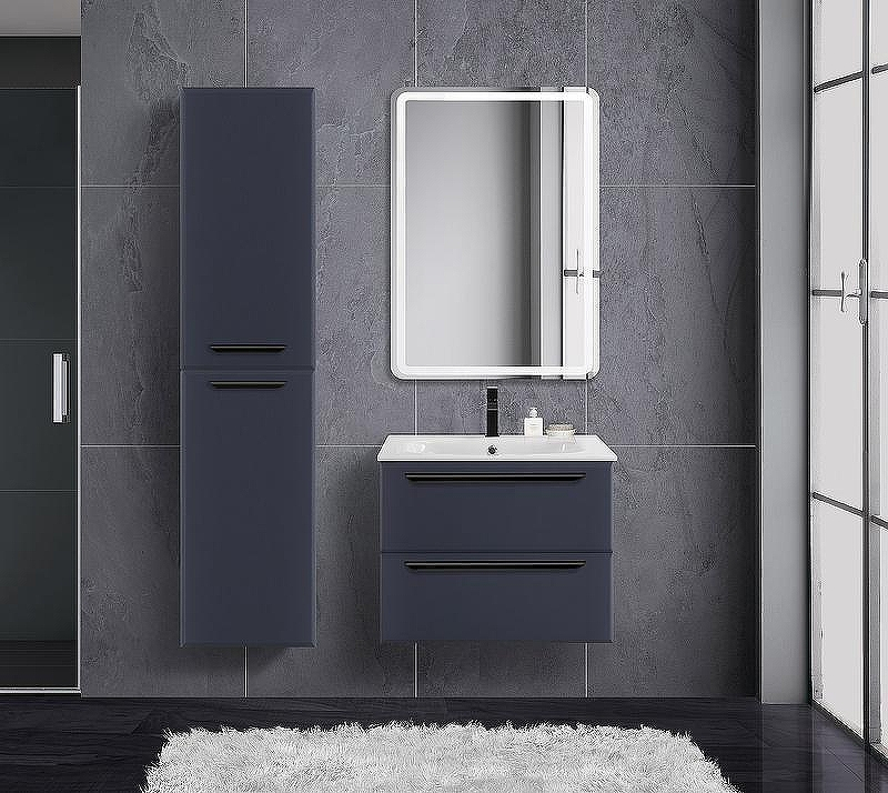 Тумба под раковину Cezares Eco-Cer 60 ECO-CER-600-2C-SO-GR-P подвесная Grafito без ручек, купить, цена, заказать, магазин, доставка, скидка, промокод, купить, цена, заказать, магазин, доставка, скидка, промокод