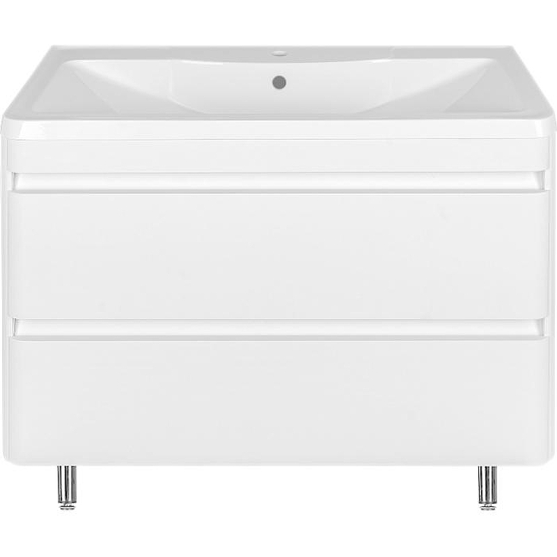 Тумба под раковину Style Line Атлантика Люкс Plus 100 СС-00000692 Белая, купить, цена, заказать, магазин, доставка, скидка, промокод, купить, цена, заказать, магазин, доставка, скидка, промокод