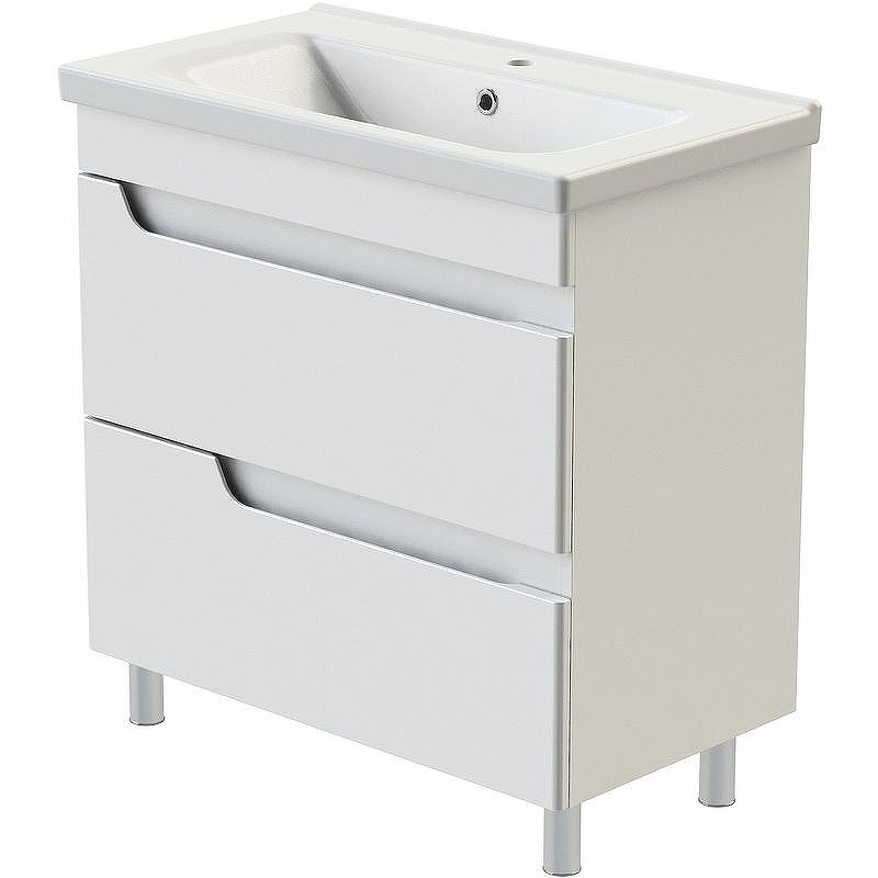 Тумба с раковиной Orange Topline-Milano 80 TMR80+RA Белый глянец, купить, цена, заказать, магазин, доставка, скидка, промокод, купить, цена, заказать, магазин, доставка, скидка, промокод