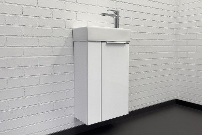 Тумба с раковиной Comforty Асти 40 00-00012835 подвесная Белый глянец