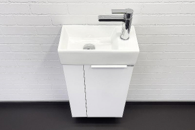 Тумба с раковиной Comforty Асти 40 00-00012835 подвесная Белый глянец