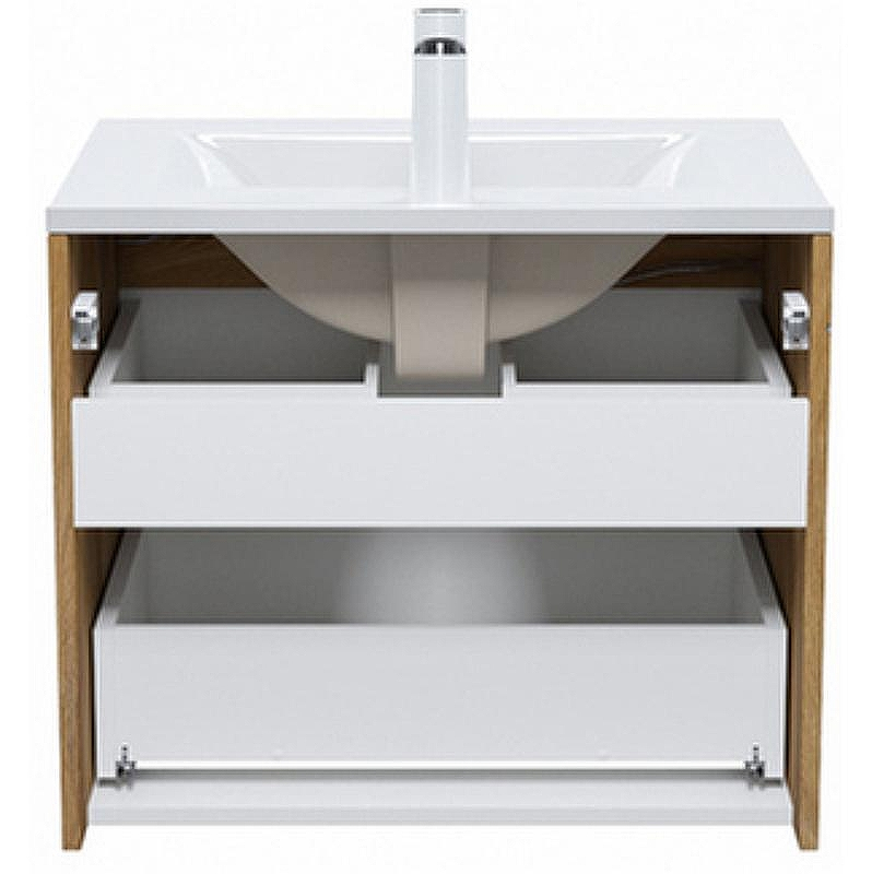 Тумба с раковиной Iddis Cloud 60 CLO60Y0i95K подвесная Белая матовая Дуб золотистый, купить, цена, заказать, магазин, доставка, скидка, промокод, купить, цена, заказать, магазин, доставка, скидка, промокод