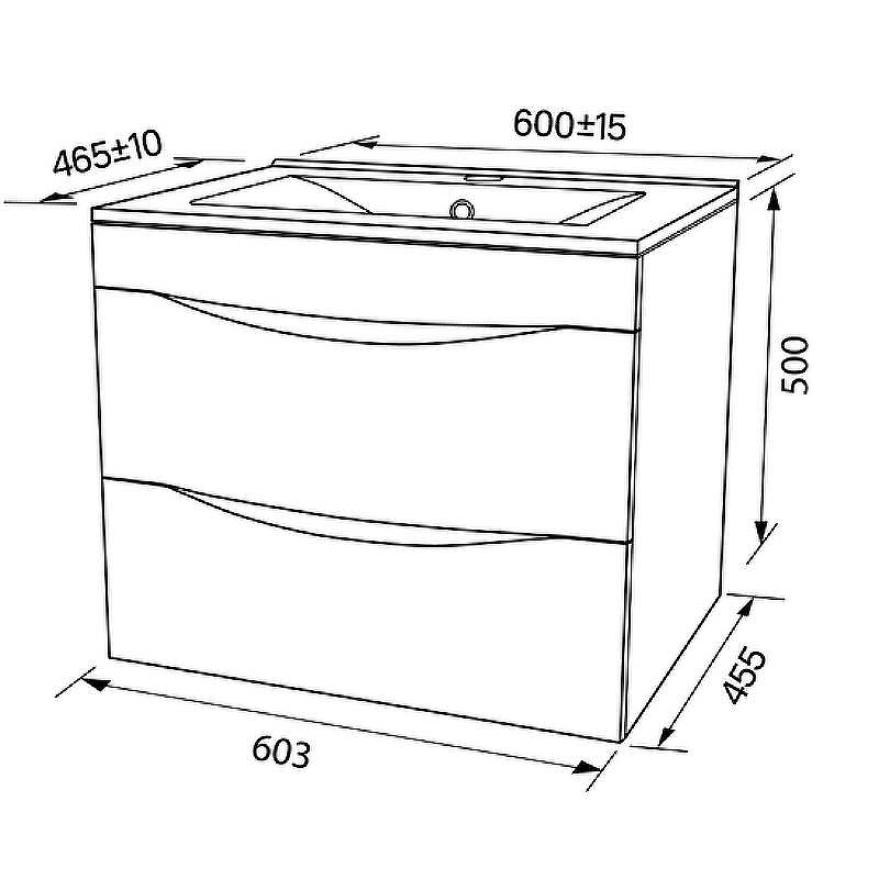 Тумба с раковиной Iddis Cloud 60 CLO60Y0i95K подвесная Белая матовая Дуб золотистый, купить, цена, заказать, магазин, доставка, скидка, промокод, купить, цена, заказать, магазин, доставка, скидка, промокод