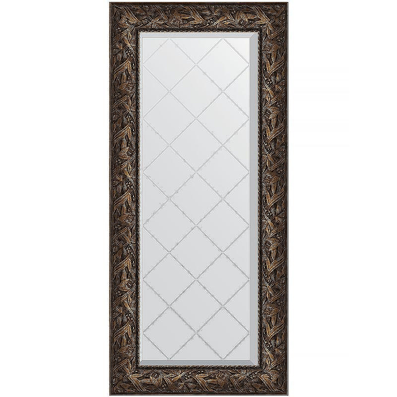 Зеркало Evoform Exclusive-G 128х59 BY 4072 с гравировкой в багетной раме - Византия бронза 99, купить, цена, заказать, магазин, доставка, скидка, промокод, купить, цена, заказать, магазин, доставка, скидка, промокод