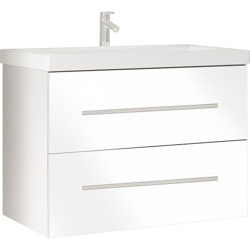 Тумба под раковину Marka One Mix 70П с ручками Белая глянцевая, купить, цена, заказать, магазин, доставка, скидка, промокод, купить, цена, заказать, магазин, доставка, скидка, промокод