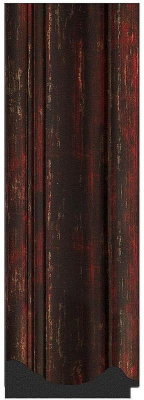 Зеркало Evoform Exclusive Floor 204х114 BY 6170 с фацетом в багетной раме - Темный прованс 99