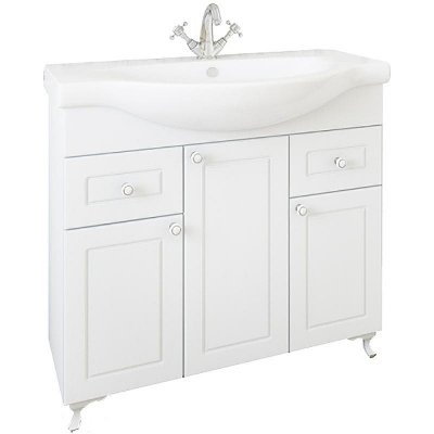 Тумба под раковину Sanflor Софи 85 С0002224 Белая матовая