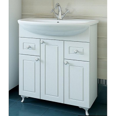 Тумба под раковину Sanflor Софи 85 С0002224 Белая матовая