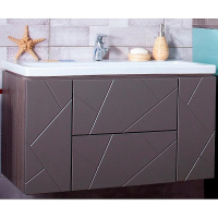 Тумба под раковину Бриклаер Кристалл 90 4627125414541 подвесная Софт Графит Ясень Анкор темный, купить, цена, заказать, магазин, доставка, скидка, промокод, купить, цена, заказать, магазин, доставка, скидка, промокод