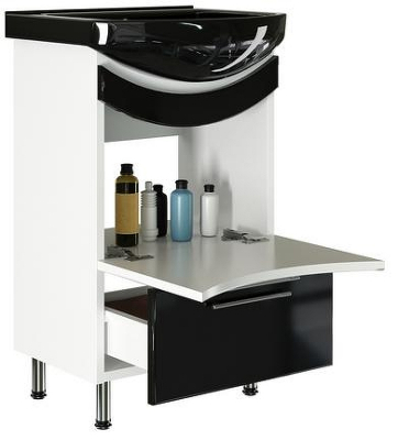 Тумба под раковину Mixline Радуга 52 522467 Белая Черная