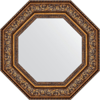 Зеркало Evoform Octagon 61х61 BY 3856 в багетной раме - Виньетка состаренная бронза 109, купить, цена, заказать, магазин, доставка, скидка, промокод, купить, цена, заказать, магазин, доставка, скидка, промокод