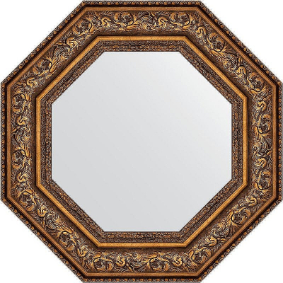 Зеркало Evoform Octagon 61х61 BY 3856 в багетной раме - Виньетка состаренная бронза 109