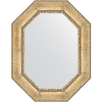 Зеркало Evoform Polygon 92х72 BY 7263 в багетной раме - Состаренное серебро с орнаментом 120, купить, цена, заказать, магазин, доставка, скидка, промокод, купить, цена, заказать, магазин, доставка, скидка, промокод