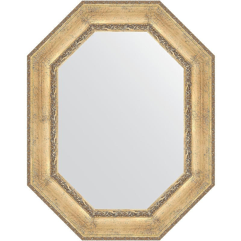 Зеркало Evoform Polygon 92х72 BY 7263 в багетной раме - Состаренное серебро с орнаментом 120, купить, цена, заказать, магазин, доставка, скидка, промокод, купить, цена, заказать, магазин, доставка, скидка, промокод