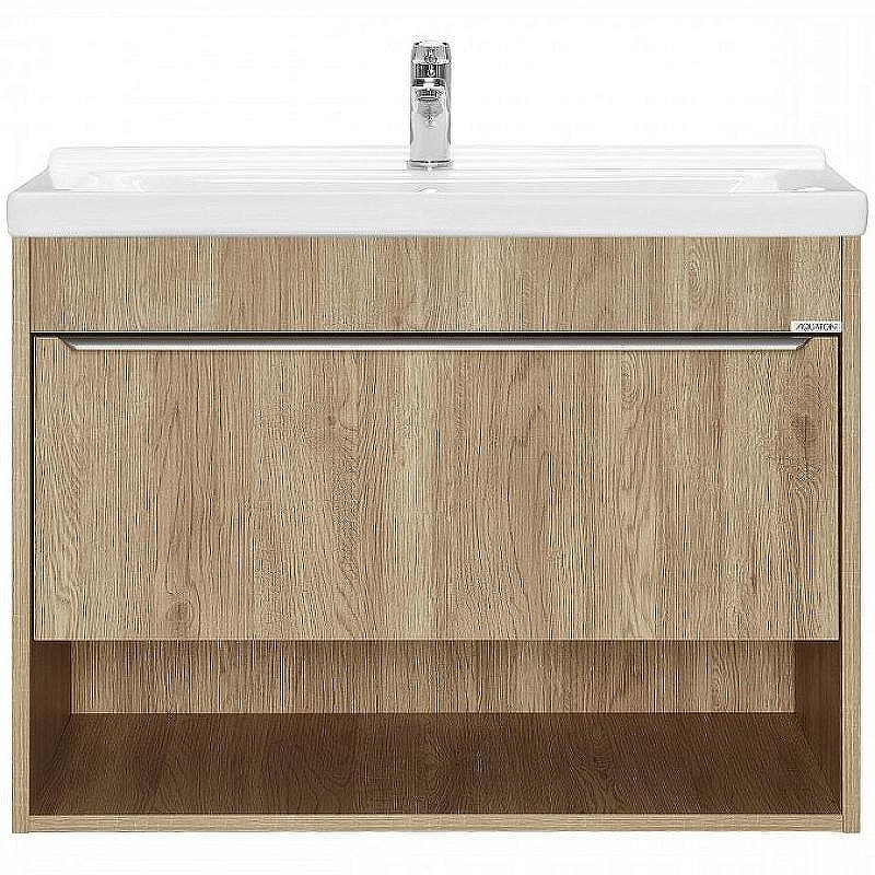 Тумба под раковину Aquaton Хоуп 80 1A287301HP6C0 подвесная Орех, купить, цена, заказать, магазин, доставка, скидка, промокод, купить, цена, заказать, магазин, доставка, скидка, промокод
