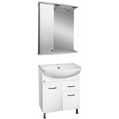 Тумба с раковиной Misty Уют 60 ИП000000160 Белая