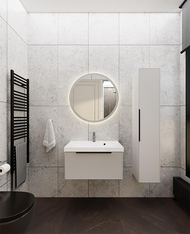 Зеркало La Fenice Terra 80 FNC-02-TER-C-80 с подсветкой Бежевое матовое, купить, цена, заказать, магазин, доставка, скидка, промокод, купить, цена, заказать, магазин, доставка, скидка, промокод