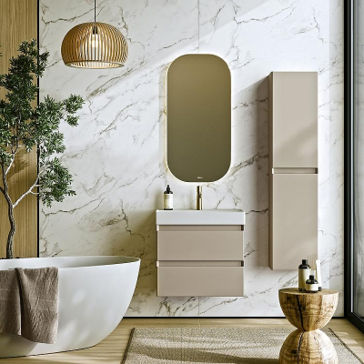 Шкаф пенал Aqwella Geometria 35 GE0535MD подвесной Морская дюна