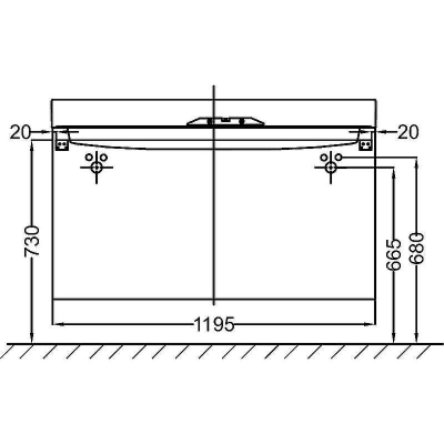 Тумба под раковину Jacob Delafon Rythmik 120 EB1305-E10 подвесная Квебекский дуб