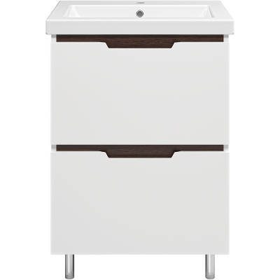 Тумба с раковиной Misty Лайм 60 УТ000001157 Белая