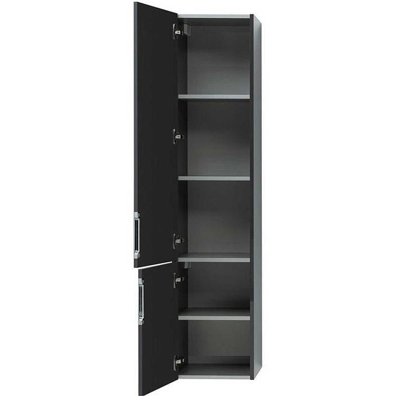 Шкаф пенал Aquanet Алвита 35 L 249618 подвесной Серый антрацит, купить, цена, заказать, магазин, доставка, скидка, промокод, купить, цена, заказать, магазин, доставка, скидка, промокод