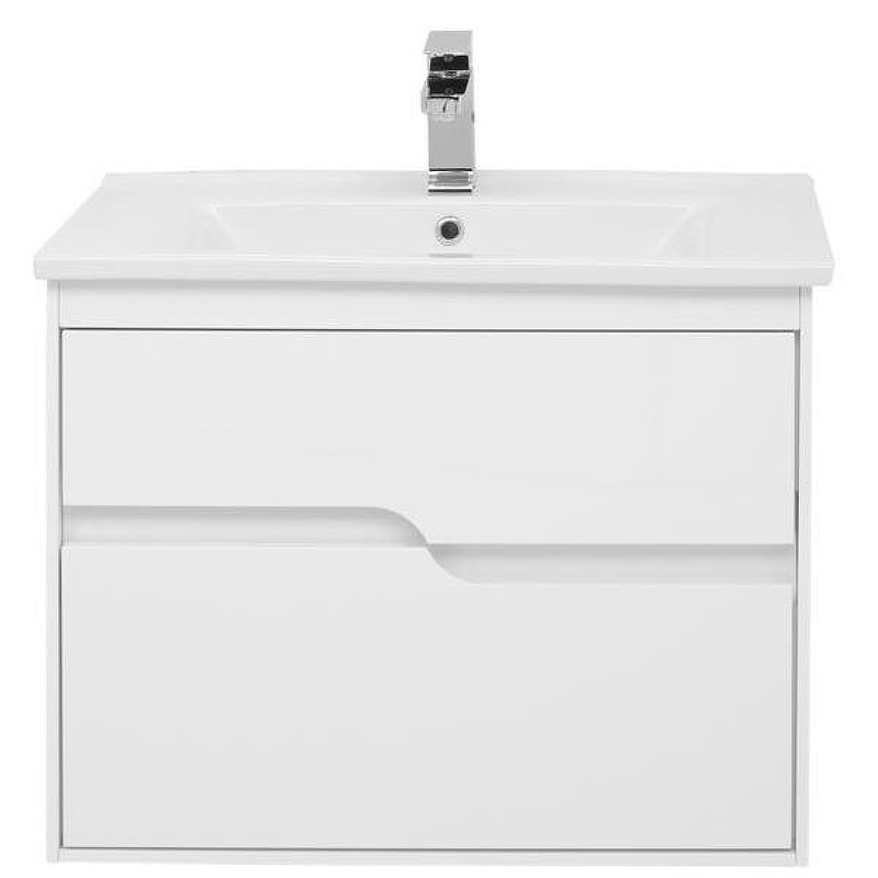 Тумба с раковиной Aquanet Модена 75 212662 подвесная Белый глянец, купить, цена, заказать, магазин, доставка, скидка, промокод, купить, цена, заказать, магазин, доставка, скидка, промокод