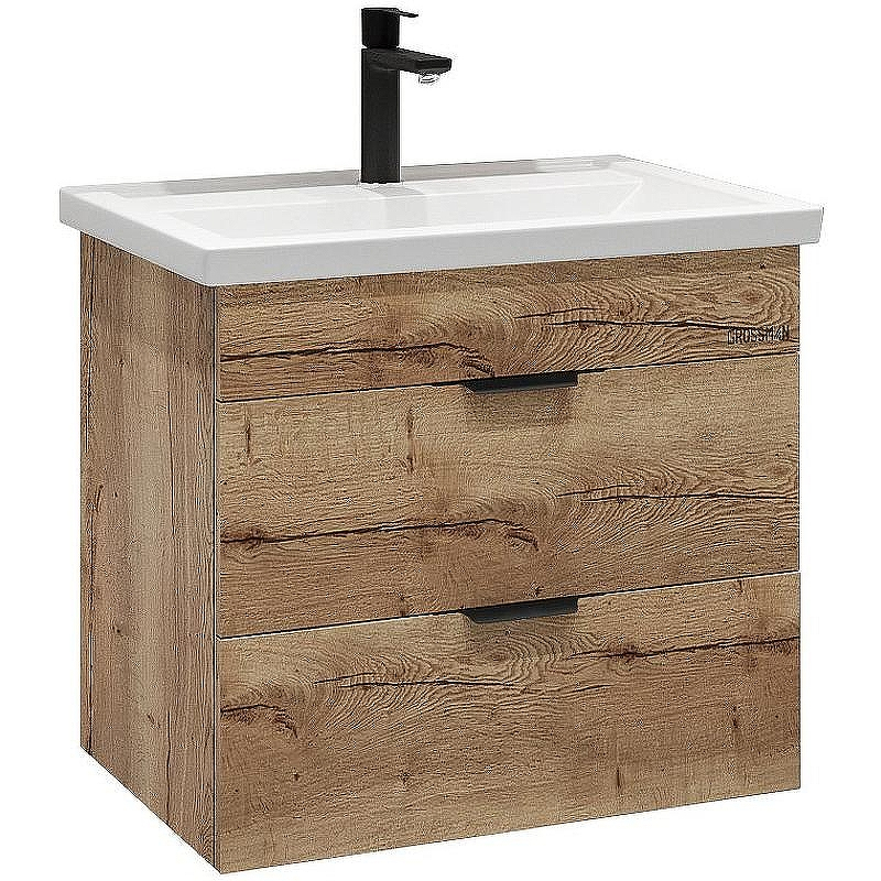 Тумба под раковину Grossman Форта 60 106005 подвесная Дуб галифакс, купить, цена, заказать, магазин, доставка, скидка, промокод, купить, цена, заказать, магазин, доставка, скидка, промокод