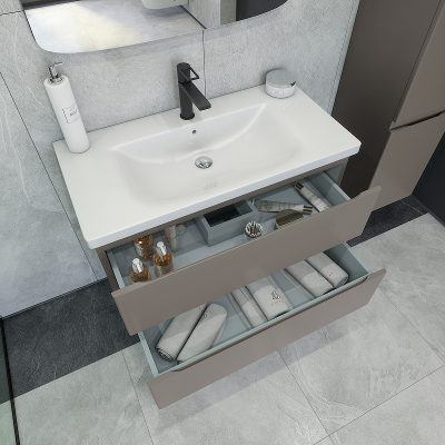 Тумба под раковину Caprigo Forte 90 36113-SF025 подвесная цвет Айрон