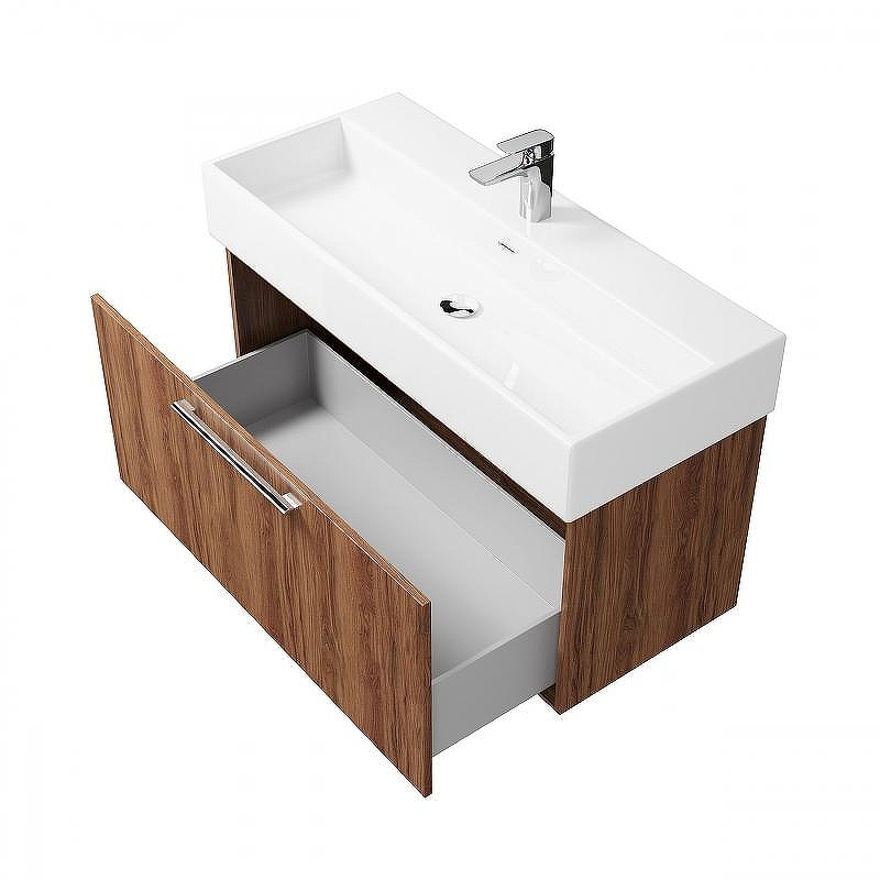 Тумба под раковину Creto Milano 100 5-1378CH подвесная Charleston, купить, цена, заказать, магазин, доставка, скидка, промокод, купить, цена, заказать, магазин, доставка, скидка, промокод