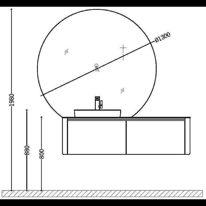 Зеркало Black&White Universe 130 915.mr с подсветкой без выключателя, купить, цена, заказать, магазин, доставка, скидка, промокод, купить, цена, заказать, магазин, доставка, скидка, промокод