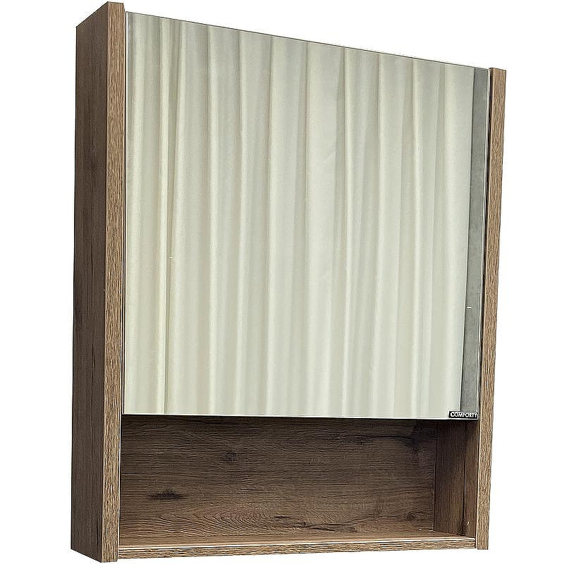 Зеркальный шкаф Comforty Марио 60 00-00004158 Дуб темный, купить, цена, заказать, магазин, доставка, скидка, промокод, купить, цена, заказать, магазин, доставка, скидка, промокод