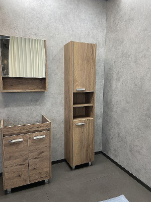 Зеркальный шкаф Comforty Марио 60 00-00004158 Дуб темный