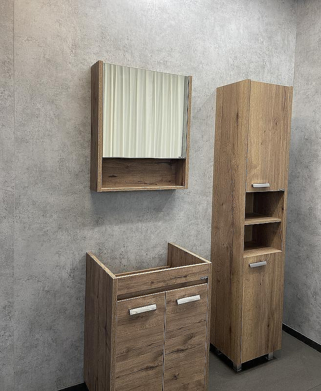 Зеркальный шкаф Comforty Марио 60 00-00004158 Дуб темный, купить, цена, заказать, магазин, доставка, скидка, промокод, купить, цена, заказать, магазин, доставка, скидка, промокод