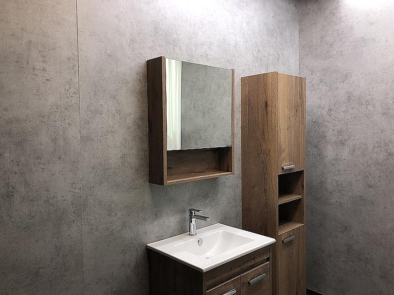 Зеркальный шкаф Comforty Марио 60 00-00004158 Дуб темный, купить, цена, заказать, магазин, доставка, скидка, промокод, купить, цена, заказать, магазин, доставка, скидка, промокод