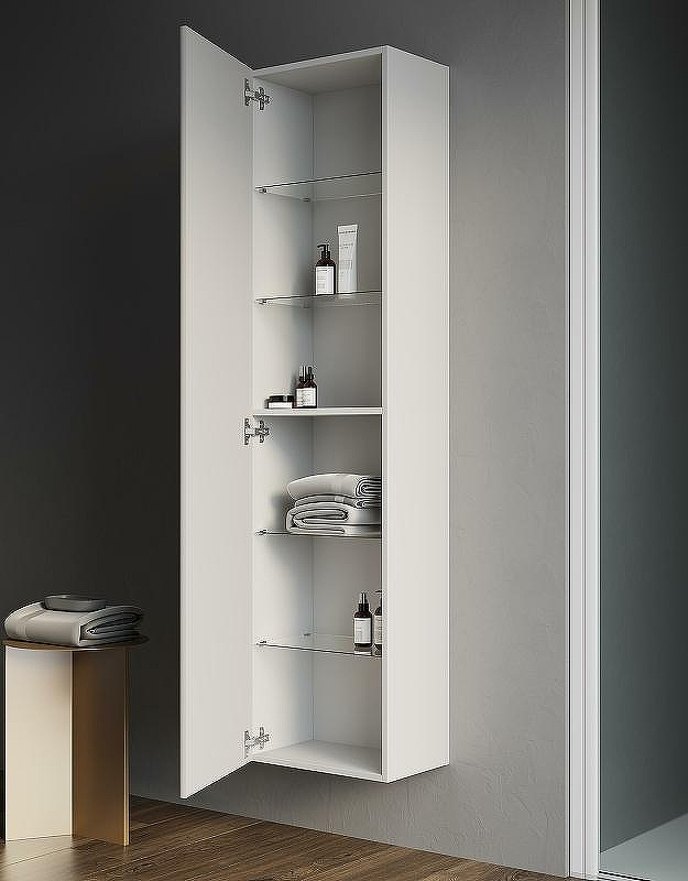 Шкаф пенал Creto Luna 40 L 17-PenIV40L подвесной Ivory, купить, цена, заказать, магазин, доставка, скидка, промокод, купить, цена, заказать, магазин, доставка, скидка, промокод