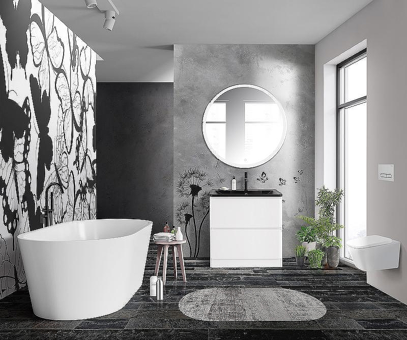 Тумба под раковину BelBagno 80 ALBANO-800-2C-PIA-BL Bianco Lucido, купить, цена, заказать, магазин, доставка, скидка, промокод, купить, цена, заказать, магазин, доставка, скидка, промокод