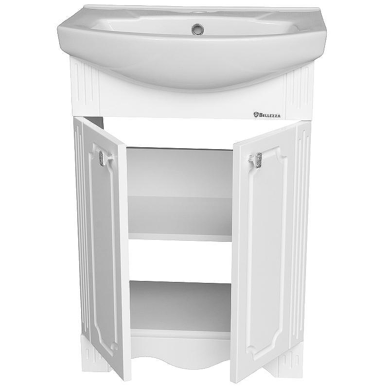 Тумба под раковину Bellezza Кантри 60 4639909660013 Белая, купить, цена, заказать, магазин, доставка, скидка, промокод, купить, цена, заказать, магазин, доставка, скидка, промокод