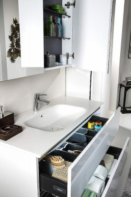 Зеркальный шкаф Boheme Armadi Art Vallessi 100 546-W с подсветкой Белый глянец