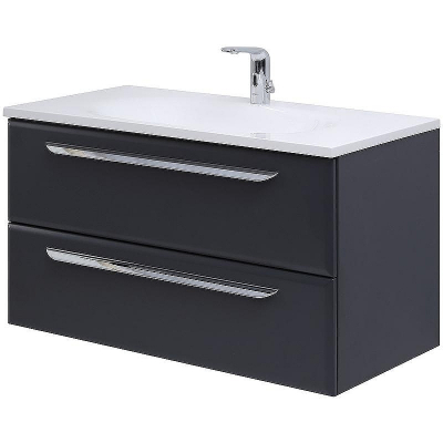 Тумба под раковину Cezares Eco 90 ECO-900-2C-SO-GR-P подвесная Grafito