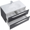 Тумба под раковину Cezares Eco 90 ECO-900-2C-SO-GR-P подвесная Grafito, купить, цена, заказать, магазин, доставка, скидка, промокод, купить, цена, заказать, магазин, доставка, скидка, промокод