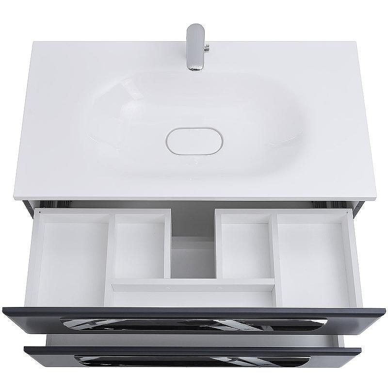 Тумба под раковину Cezares Eco 90 ECO-900-2C-SO-GR-P подвесная Grafito, купить, цена, заказать, магазин, доставка, скидка, промокод, купить, цена, заказать, магазин, доставка, скидка, промокод